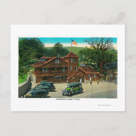 Sandburgs Summit Hotel on Ridge Route Postkarte (Vorderseite)