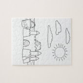 Sandcastle Adult Coloring Puzzle (Horizontal)