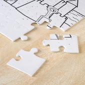 Sandcastle Adult Coloring Puzzle (Seite)