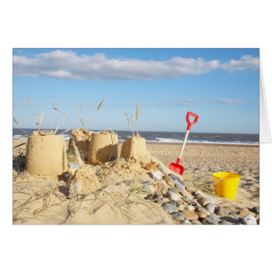Sandcastle am Strand