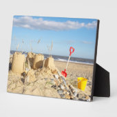 Sandcastle am Strand Fotoplatte (Seite)