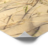 Sandcastle am Strand Poster (Ecke)