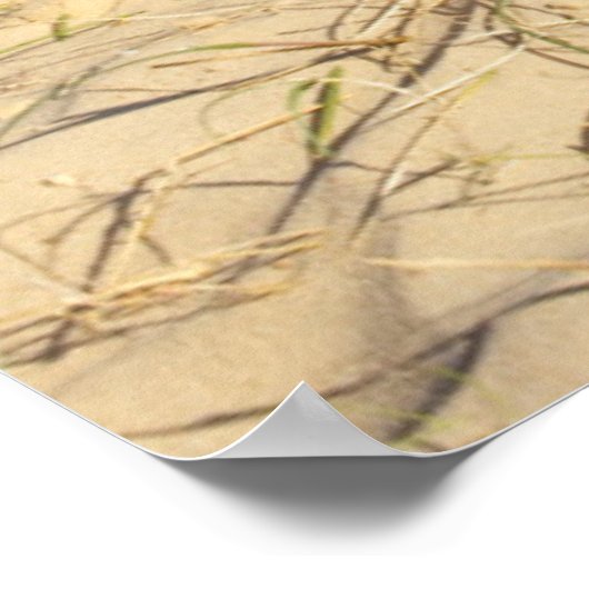 Sandcastle am Strand Poster (Ecke)