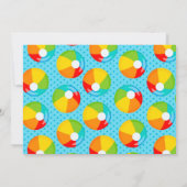 Sandcastle Beach Geburtstagsparty Einladung (Rückseite)