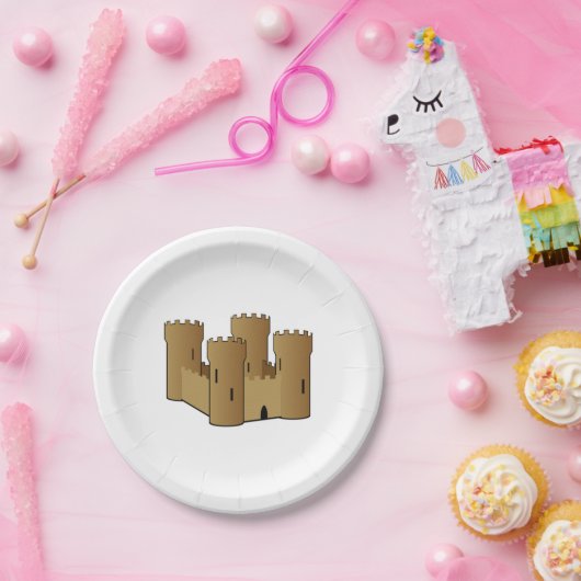 Sandcastle Beach Themenparty Paper-Teller Pappteller (Party)