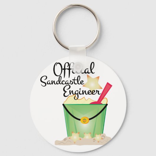 Sandcastle Engineer Schlüsselanhänger (Vorderseite)