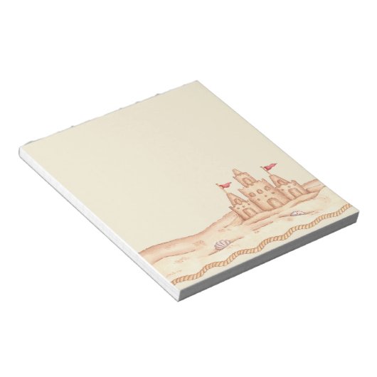 Sandcastle Notizblock (angewinkelt)