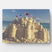 Sandcastle On Beach Fotoplatte (Vorderseite)