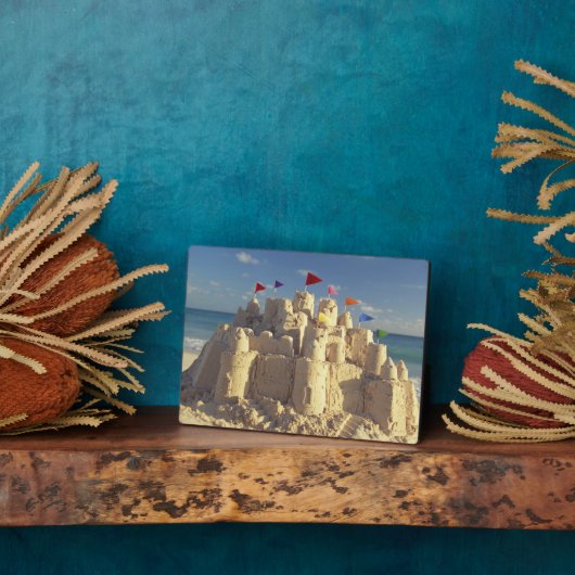 Sandcastle On Beach Fotoplatte (Seite)