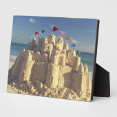 Sandcastle On Beach Fotoplatte (Seite)