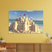 Sandcastle On Beach Leinwanddruck (Insitu (Wohnzimmer))