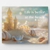 Sandcastle Plaque Fotoplatte (Vorderseite)