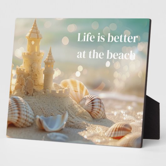 Sandcastle Plaque Fotoplatte (Seite)