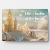 Sandcastle Plaque Fotoplatte (Vorderseite)