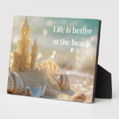 Sandcastle Plaque Fotoplatte (Seite)