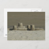 Sandcastle Postkarte (Vorne/Hinten)