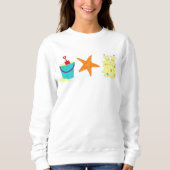 Sandcastle Sand Castle Starfish Pail Beach Sweatshirt (Vorderseite)
