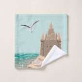 Sandcastle Seagull Handtuch Set (Waschlappen)