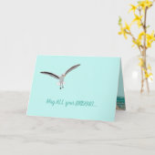 Sandcastle Seagull Karte (Gelbe Blume)