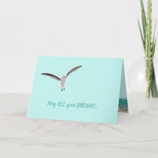 Sandcastle Seagull Karte (Vorderseite)