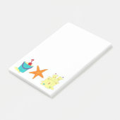 Sandcastle Shovel Pail Sand Starfish Beach Post-It Post-it Klebezettel (angewinkelt)