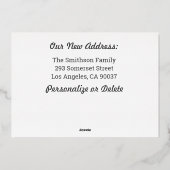 Sandcastle We have Moved Funny Moving Ankündigung (Rückseite)