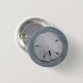 Sanddollar am Strand| Sanibel Island, Florida Button (Vorne & Hinten)