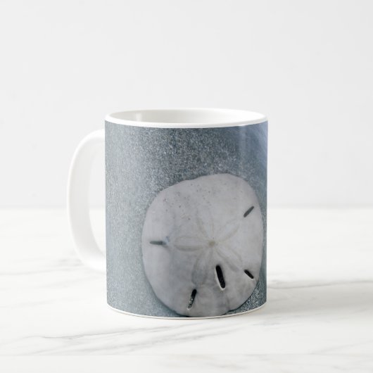 Sanddollar am Strand| Sanibel Island, Florida Kaffeetasse (Vorderseite Links)