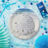 Sanddollar mit inspirierendem Zitat Pappteller (Party)