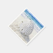 Sanddollar mit inspirierendem Zitat Serviette (Ecke)