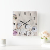 Sanddollar Quadratische Wanduhr (Zuhause)