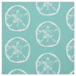 Sanddollar Seashellstrandthema-Textilgewebe Stoff