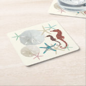 SandDollars für die Sammlung am Meer Rechteckiger Pappuntersetzer (angewinkelt)