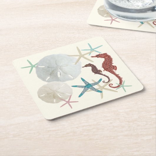 SandDollars für die Sammlung am Meer Rechteckiger Pappuntersetzer (angewinkelt)