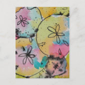 SandDollars Wasserfarbe & Tinte Postkarte (Vorderseite)