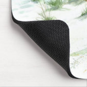 Sanddüne-Strand-MeerblickseeAquarellkunst Mousepad (Ecke)