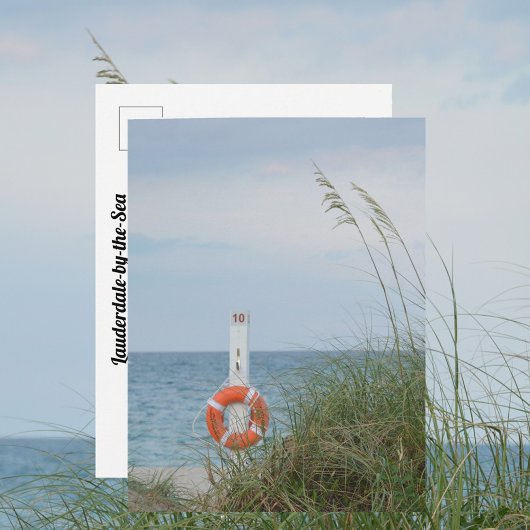 Sanddüne und Lebensring fotografische Küste Postkarte