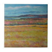 Sanddünen an der Küste bemalt Artwork Fliese (Vorderseite)