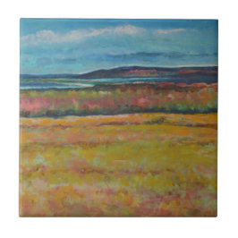 Sanddünen an der Küste bemalt Artwork Fliese