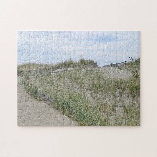 Sanddünen an Nauset Strand, Cape Cod Puzzle (Horizontal)
