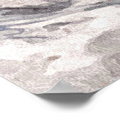 Sanddünen Beach Ocean Wasserfarben Malerei Poster (Ecke)