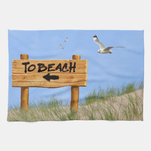 Sanddünen-Bild für Teetuch Handtuch (Horizontal)