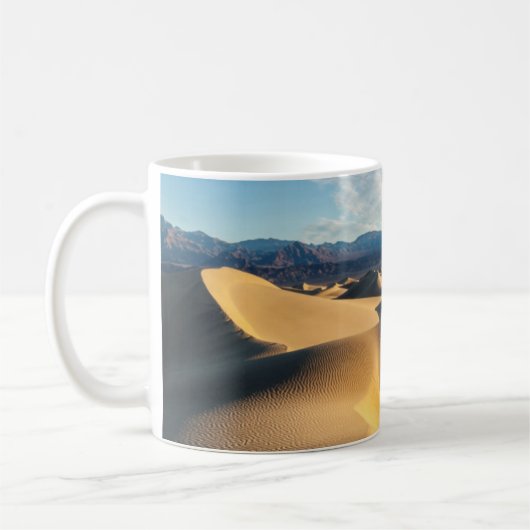 Sanddünen im Death Valley, CA Kaffeetasse (Links)