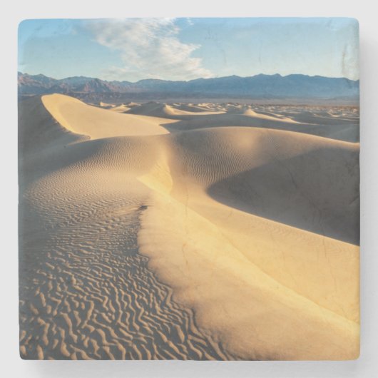 Sanddünen im Death Valley, CA Steinuntersetzer (Vorderseite)