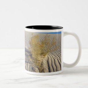 Sanddünen im Nationaldenkmal der Weißen Sande in 3 Zweifarbige Tasse