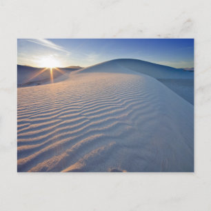 Sanddünen im Nationaldenkmal des weißen Sandes in  Postkarte