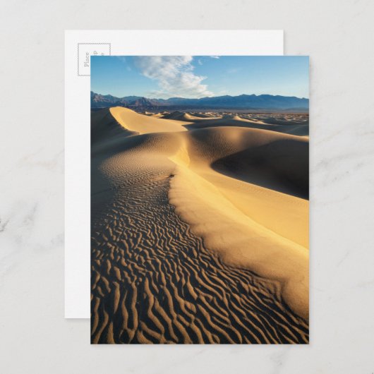 Sanddünen im Todestal, CA Postkarte (Vorne/Hinten)