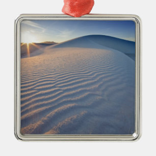 Sanddünen im White Sands National Monument in 5 Silbernes Ornament