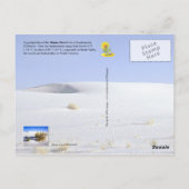 Sanddünen in der Mojave-Wüste, Kalifornien Postkarte (Rückseite)