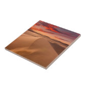 Sanddünen in der Wüste am Sonnenuntergang Fliese (Seite)